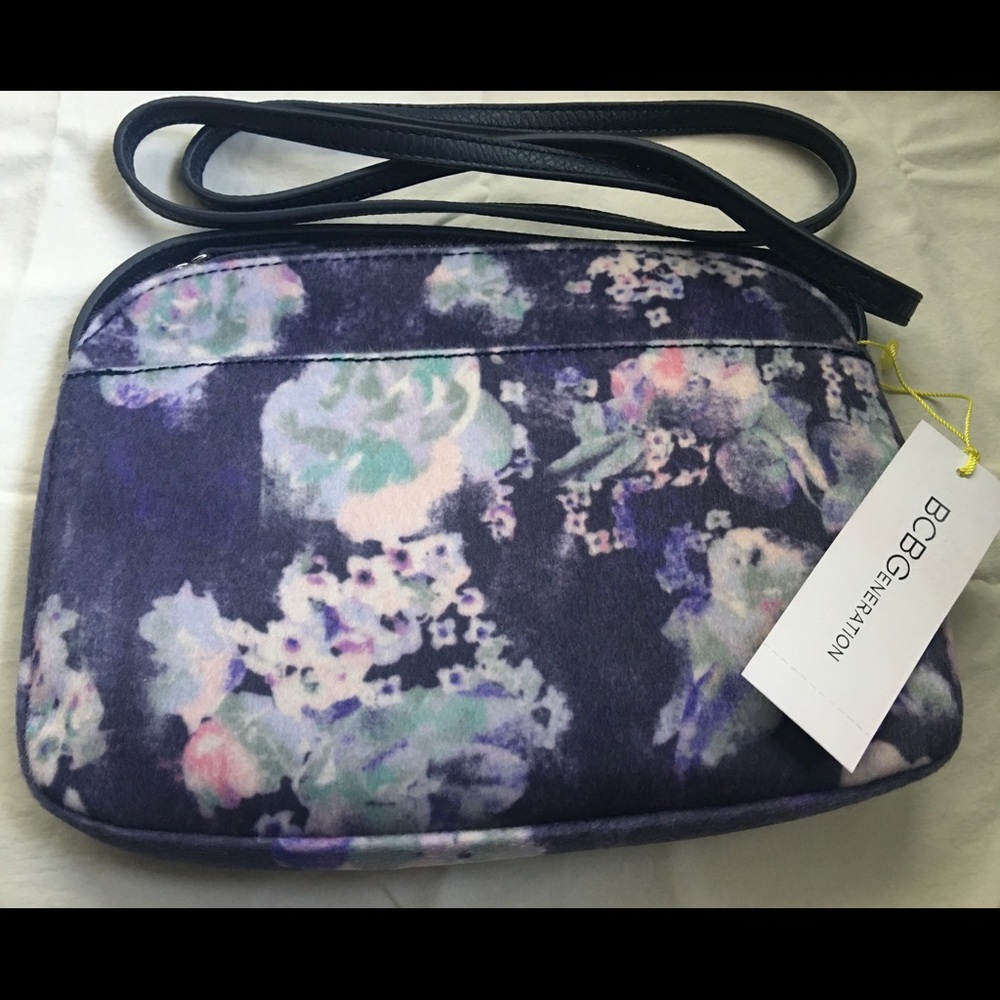BCBGENERATION BLUE NIGHT MULTICOLOR CROSSBODY BAG